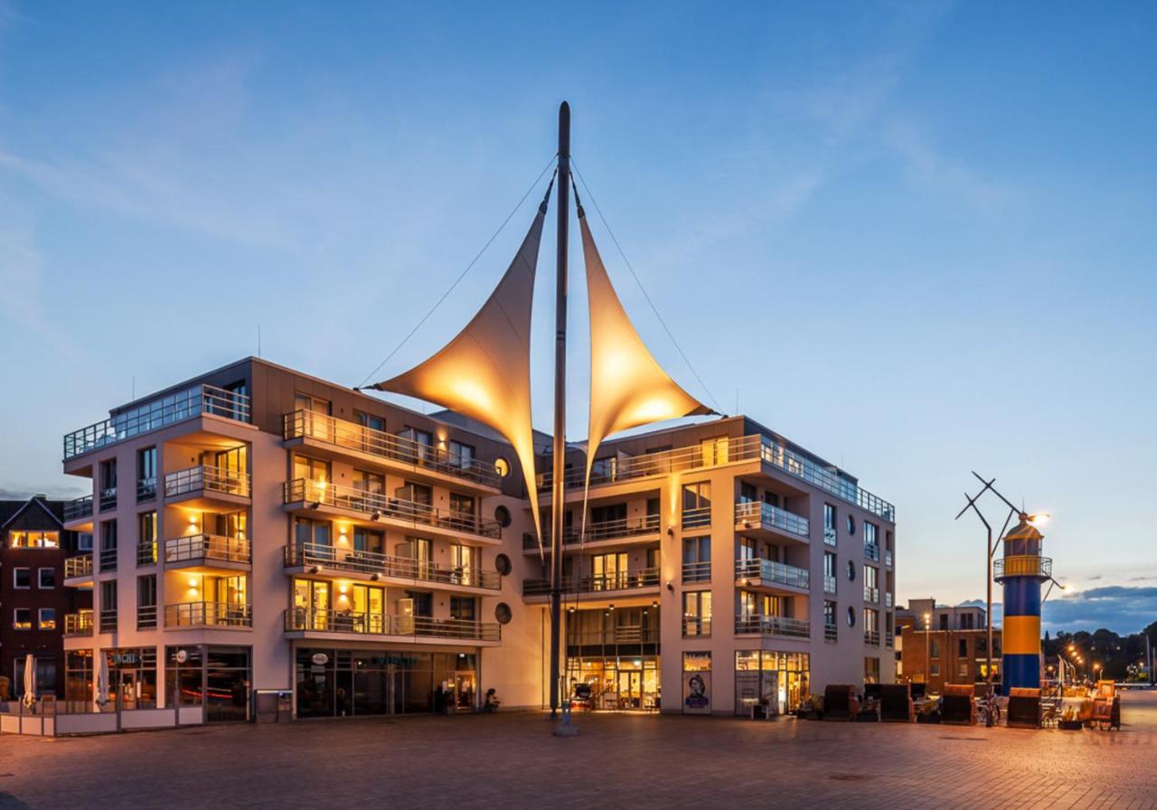 Apartmenthaus Hafenspitze Ap 5 - "Am Yachthafen 5" - Blickrichtung Offenes Meerstrandpromenade Eckernfoerde Ngoại thất bức ảnh