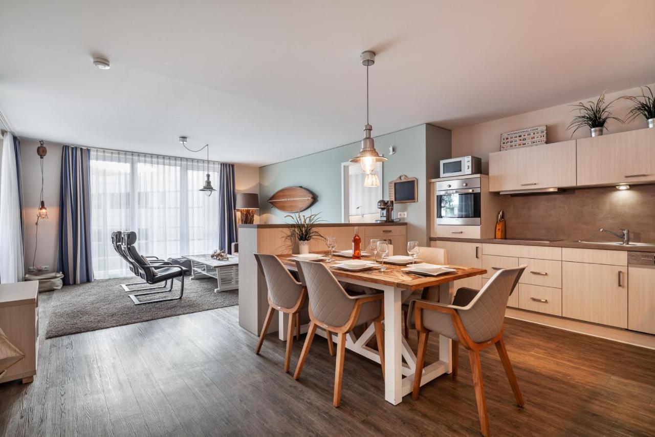 Apartmenthaus Hafenspitze Ap 5 - "Am Yachthafen 5" - Blickrichtung Offenes Meerstrandpromenade Eckernfoerde Ngoại thất bức ảnh